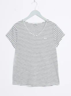 Agnais stripet t-skjorte