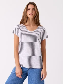 Agnais stripet t-skjorte