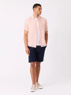 Dillon stripet linskjorte - Regular fit