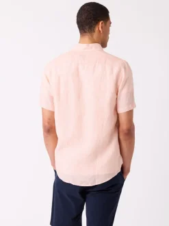 Dillon stripet linskjorte - Regular fit