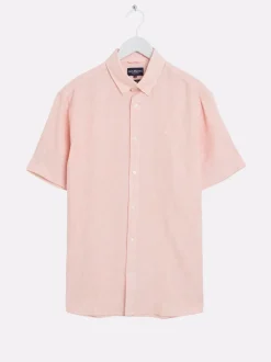 Dillon stripet linskjorte - Regular fit