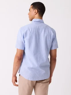 Dillon stripet linskjorte - Regular fit