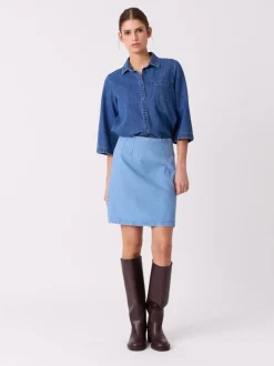 Fia denimskjørt