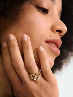 Hadley Rings, 2-In-1 Set, Gold