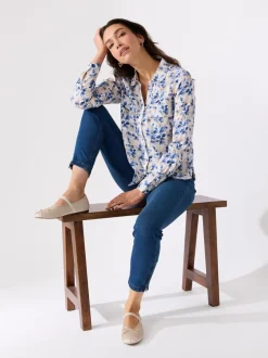 Meghan printet linskjorte