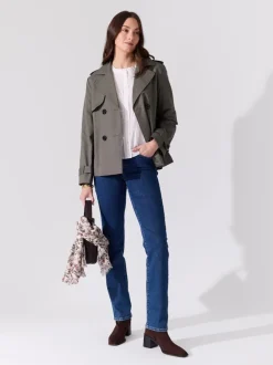 Mila kort trenchcoat