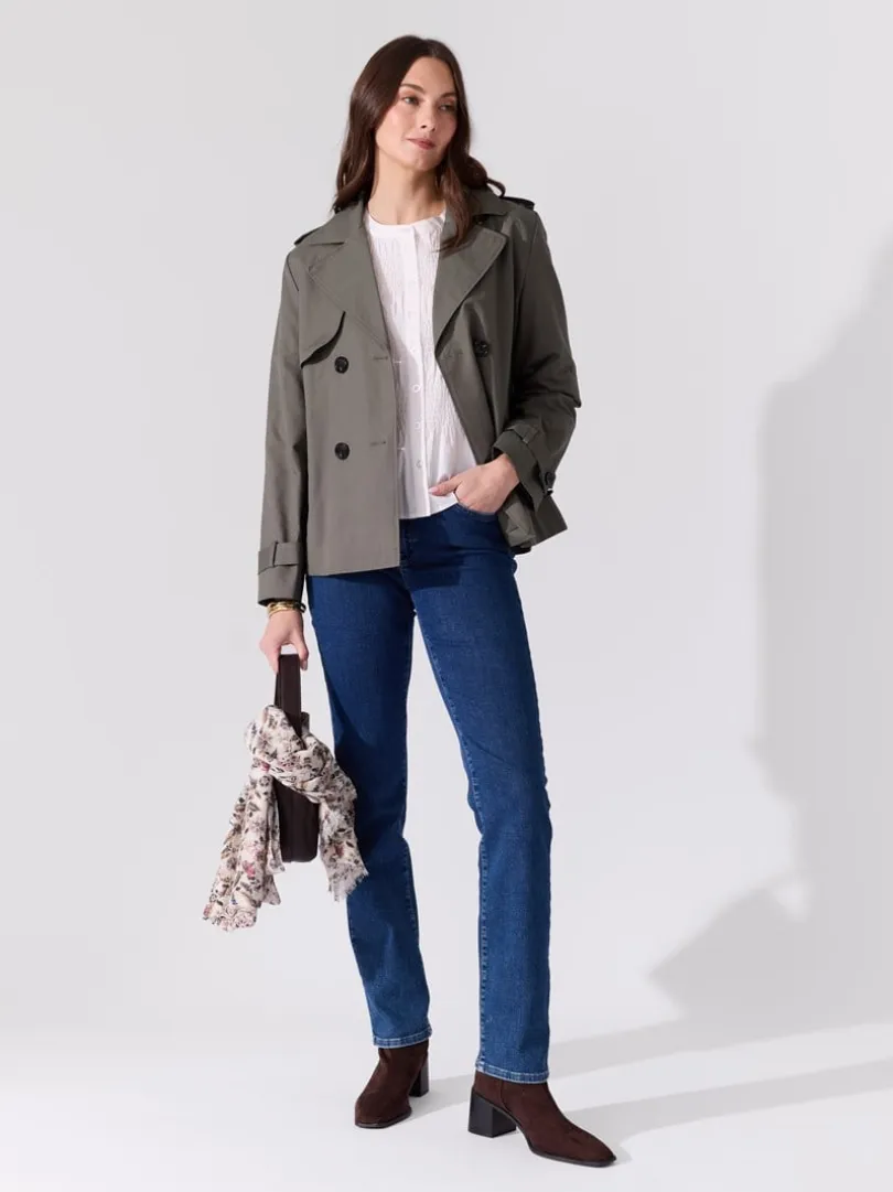 Mila kort trenchcoat