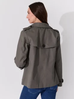 Mila kort trenchcoat