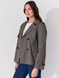 Mila kort trenchcoat