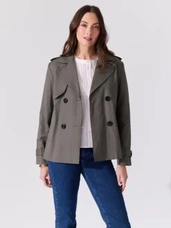 Mila kort trenchcoat