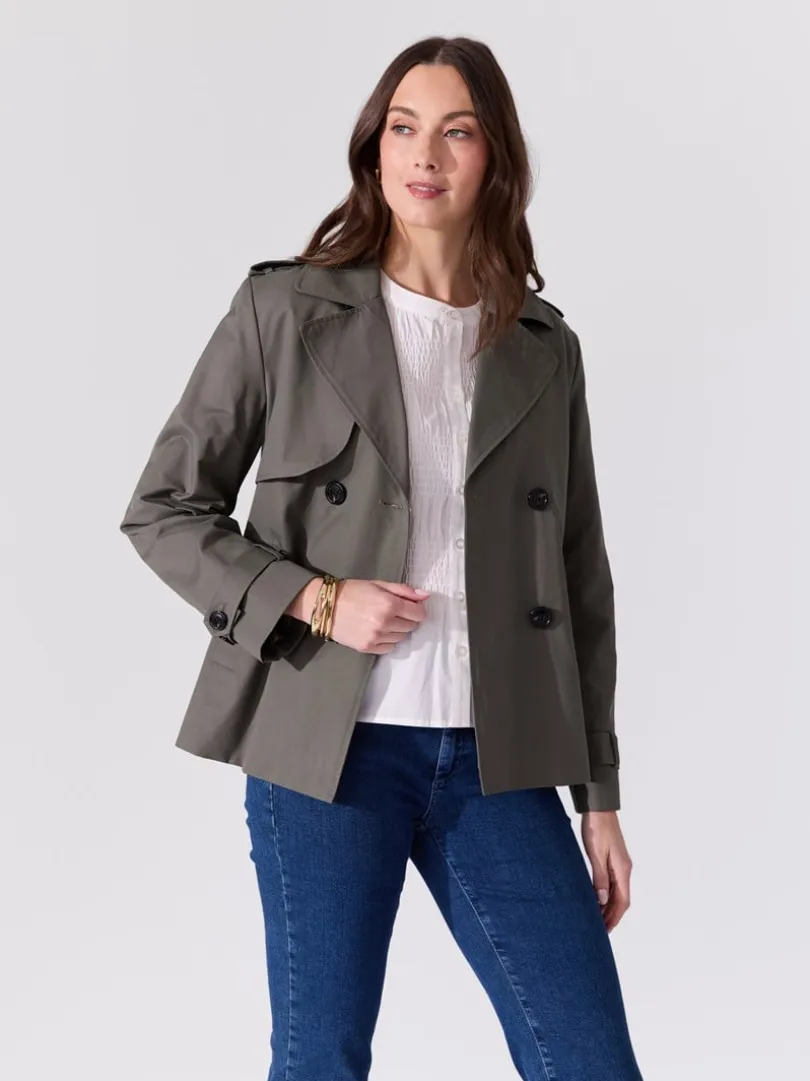 Mila kort trenchcoat