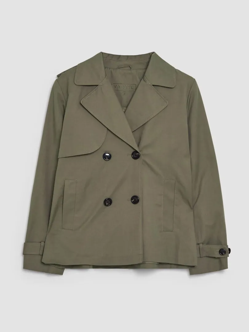 Mila kort trenchcoat