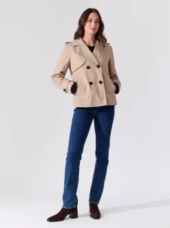 Mila kort trenchcoat
