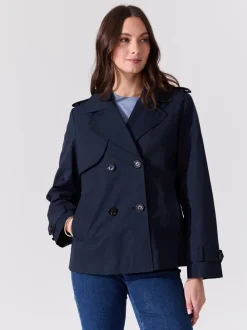 Mila kort trenchcoat
